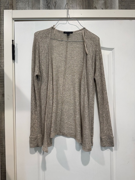 American Eagle Outfitters Jackets & Blazers - American Eagle Outfitters Heathered Taupe Open-Front Cardigan